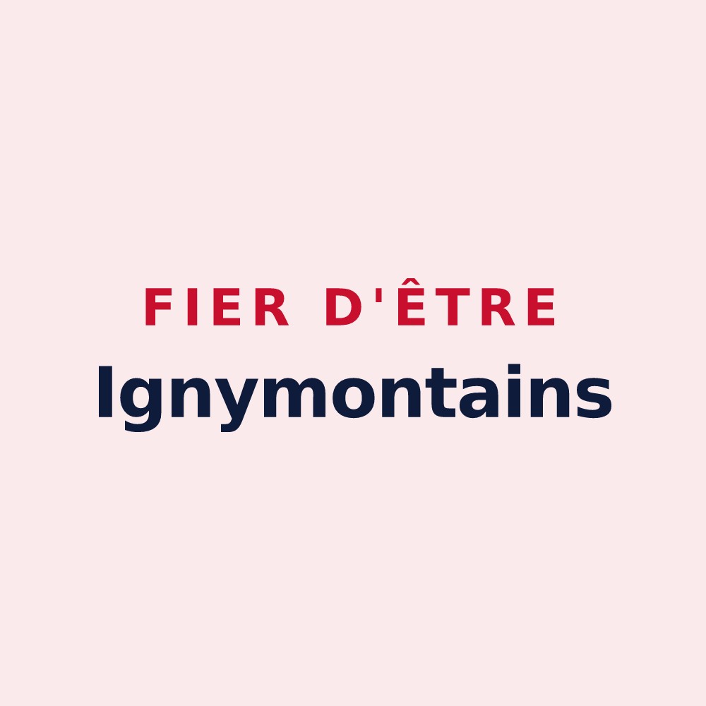 Magnet « Fier d'être Ignymontains » — design pour Montigny-lès-Cormeilles