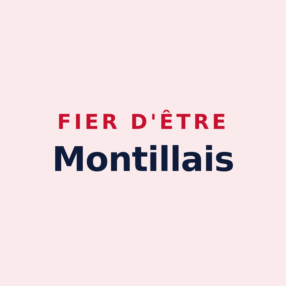 Magnet « Fier d'être Montillais » — design pour Montilly-sur-Noireau