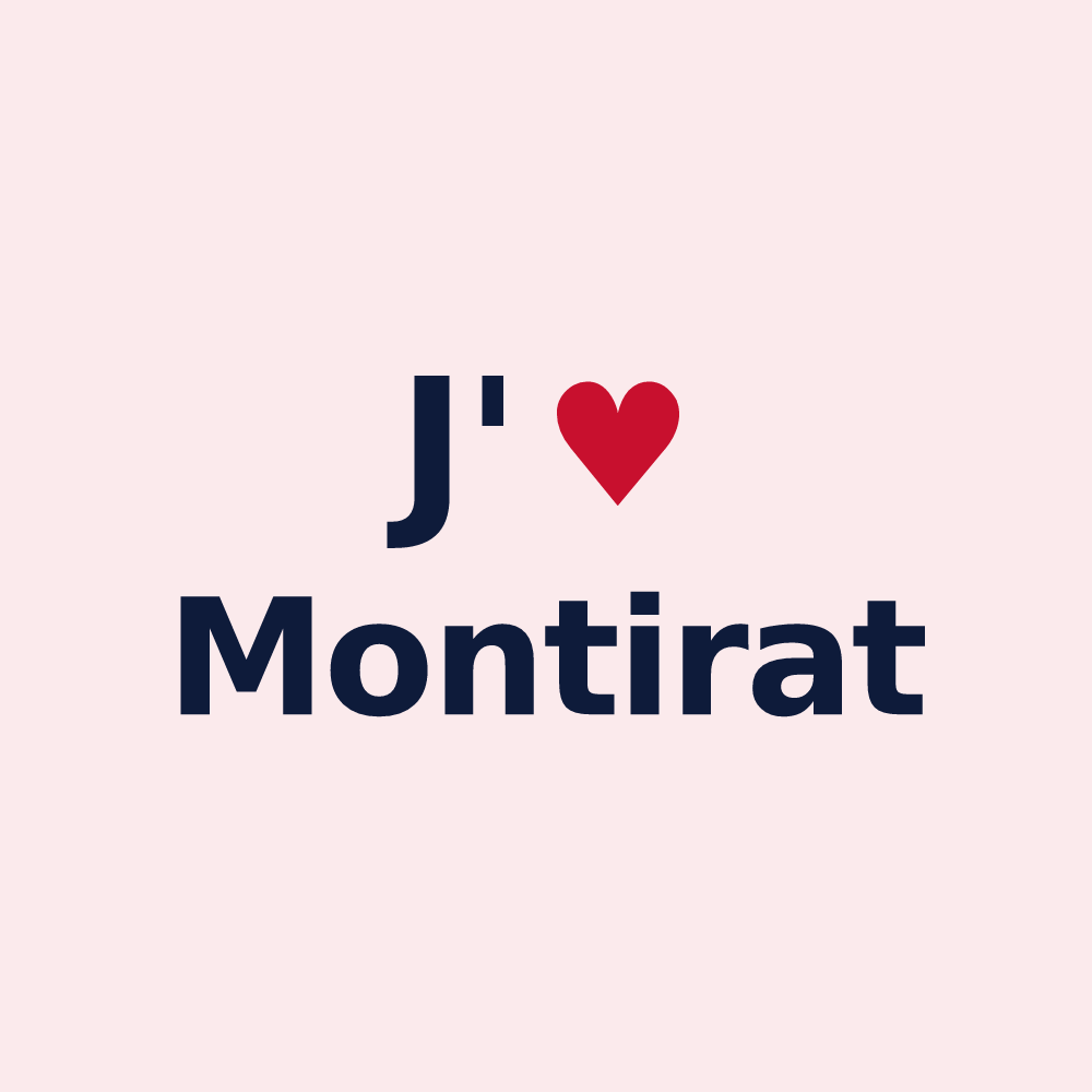 Magnet personnalisé Montirat — design J'aime Montirat
