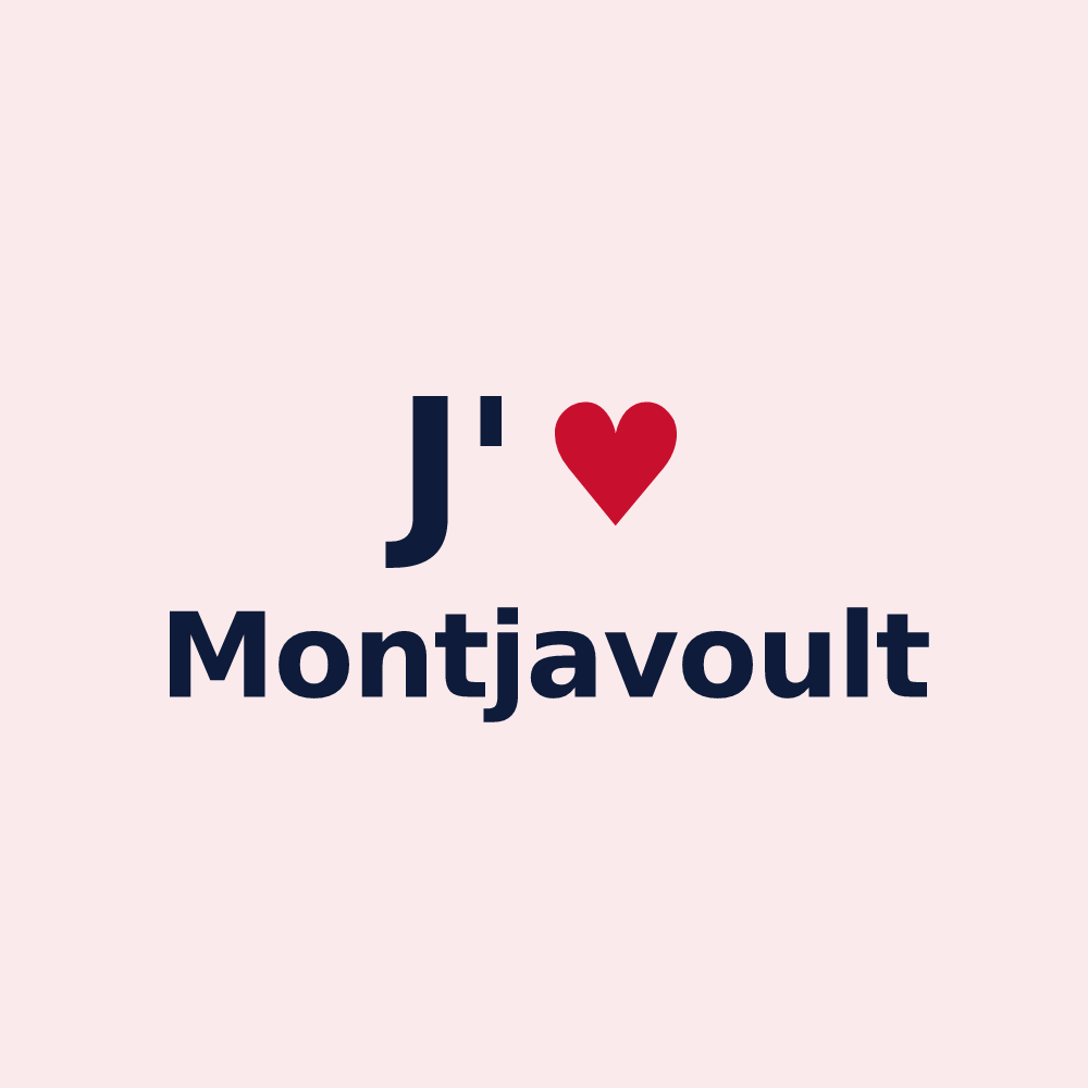 Magnet personnalisé Montjavoult — design J'aime Montjavoult