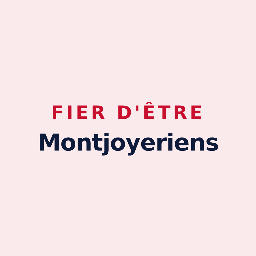 Magnet « Fier d'être Montjoyeriens » — design pour Montjoyer