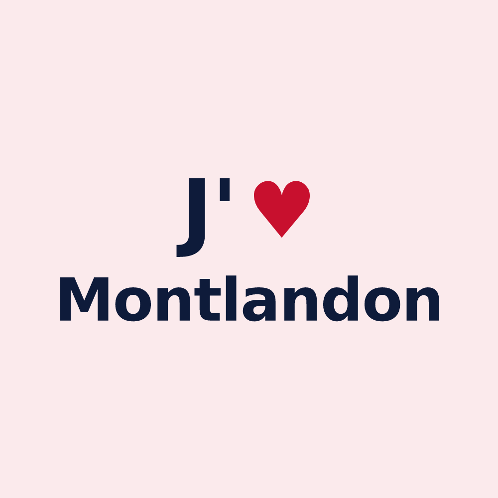 Magnet personnalisé Montlandon — design J'aime Montlandon