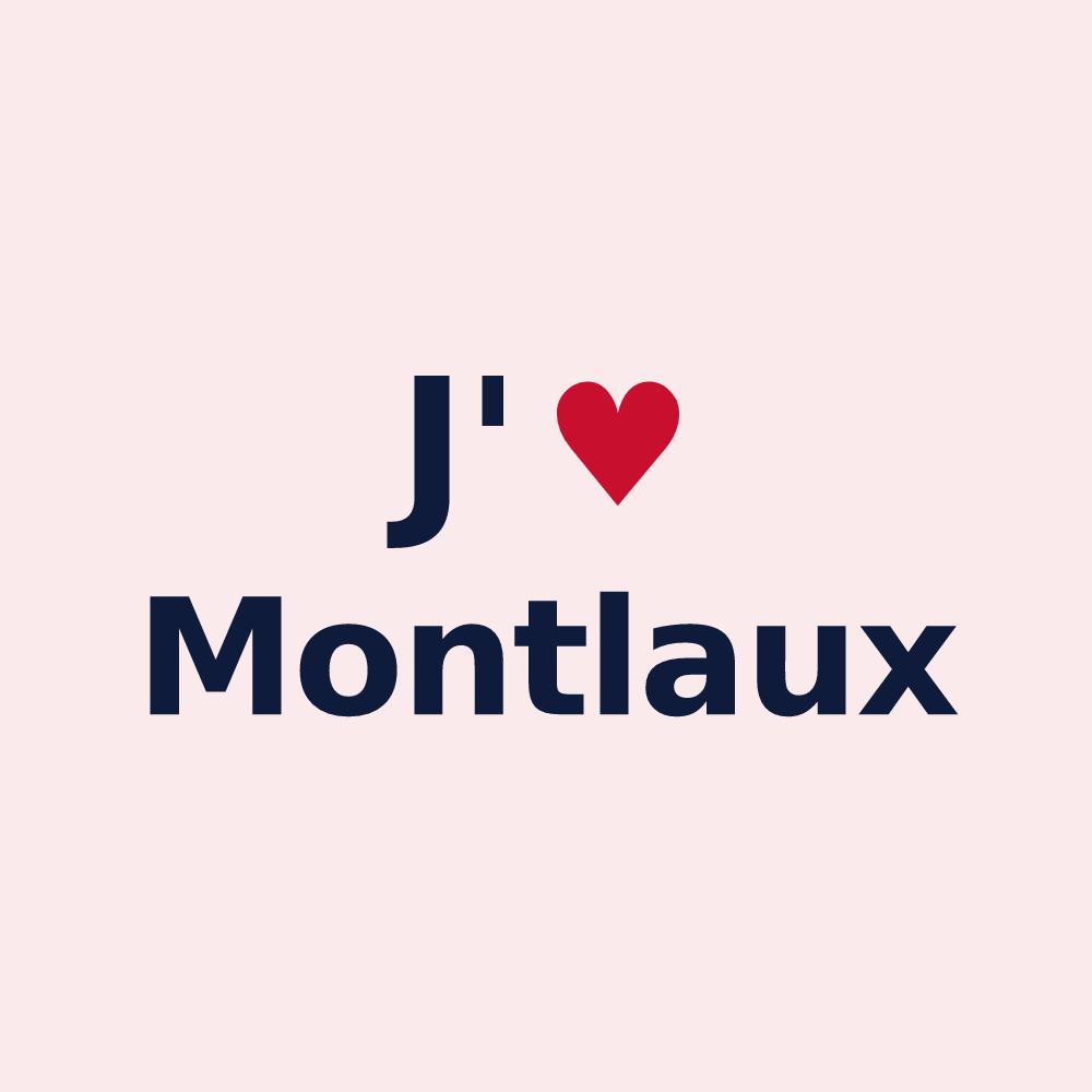 Magnet personnalisé Montlaux — design J'aime Montlaux