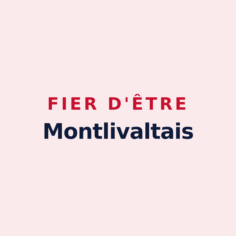 Magnet « Fier d'être Montlivaltais » — design pour Montlivault