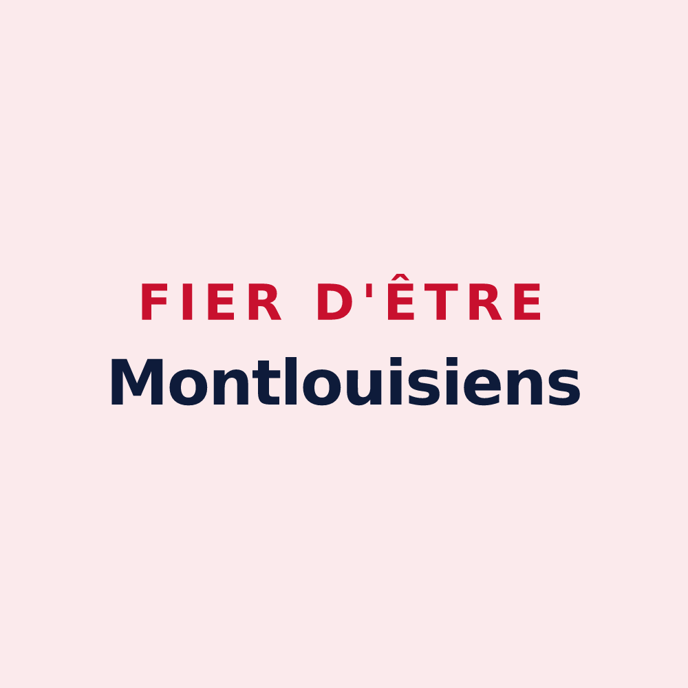 Magnet « Fier d'être Montlouisiens » — design pour Montlouis-sur-Loire