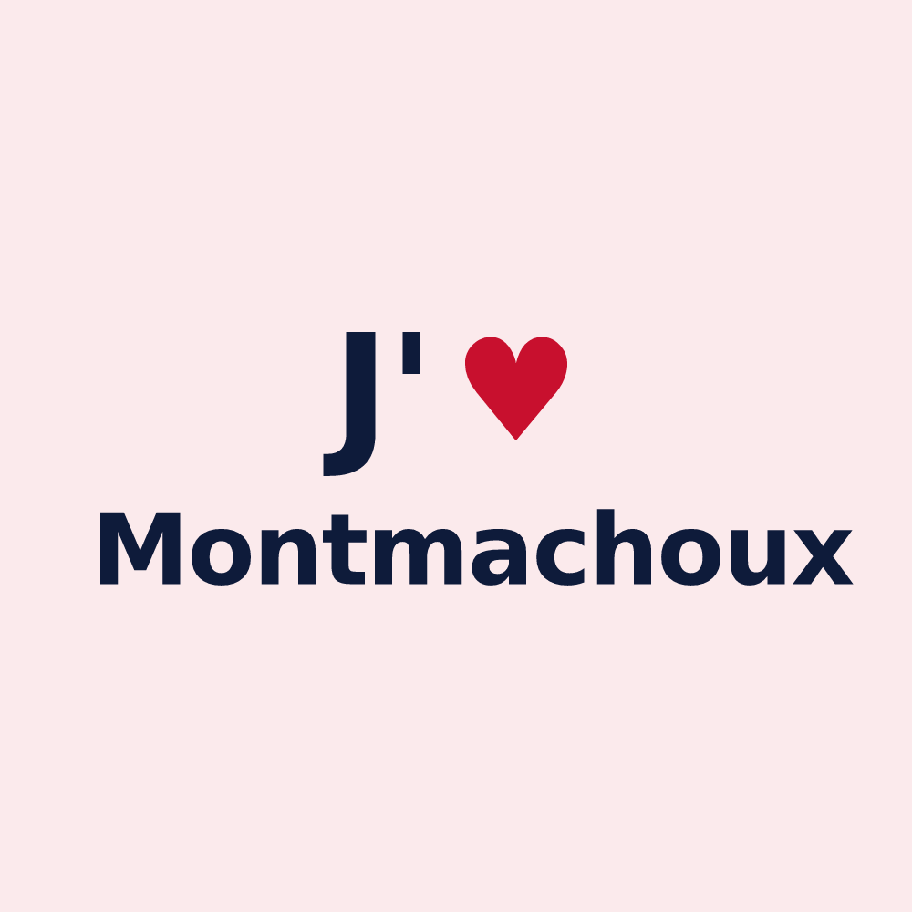Magnet personnalisé Montmachoux — design J'aime Montmachoux