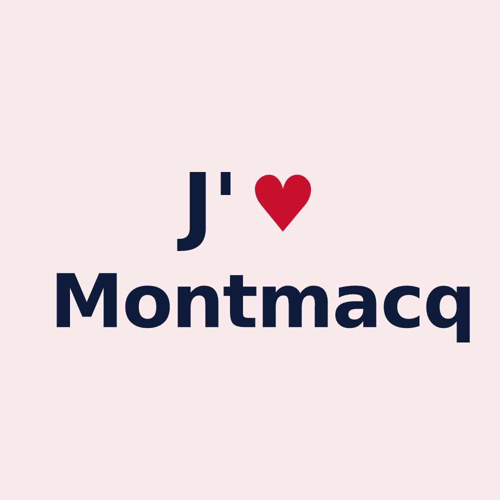 Magnet personnalisé Montmacq — design J'aime Montmacq
