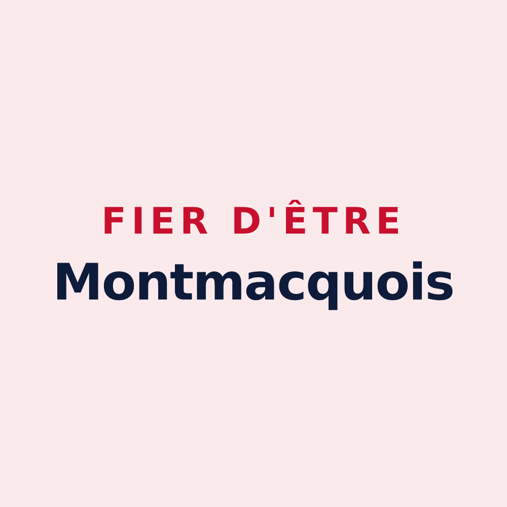 Magnet « Fier d'être Montmacquois » — design pour Montmacq