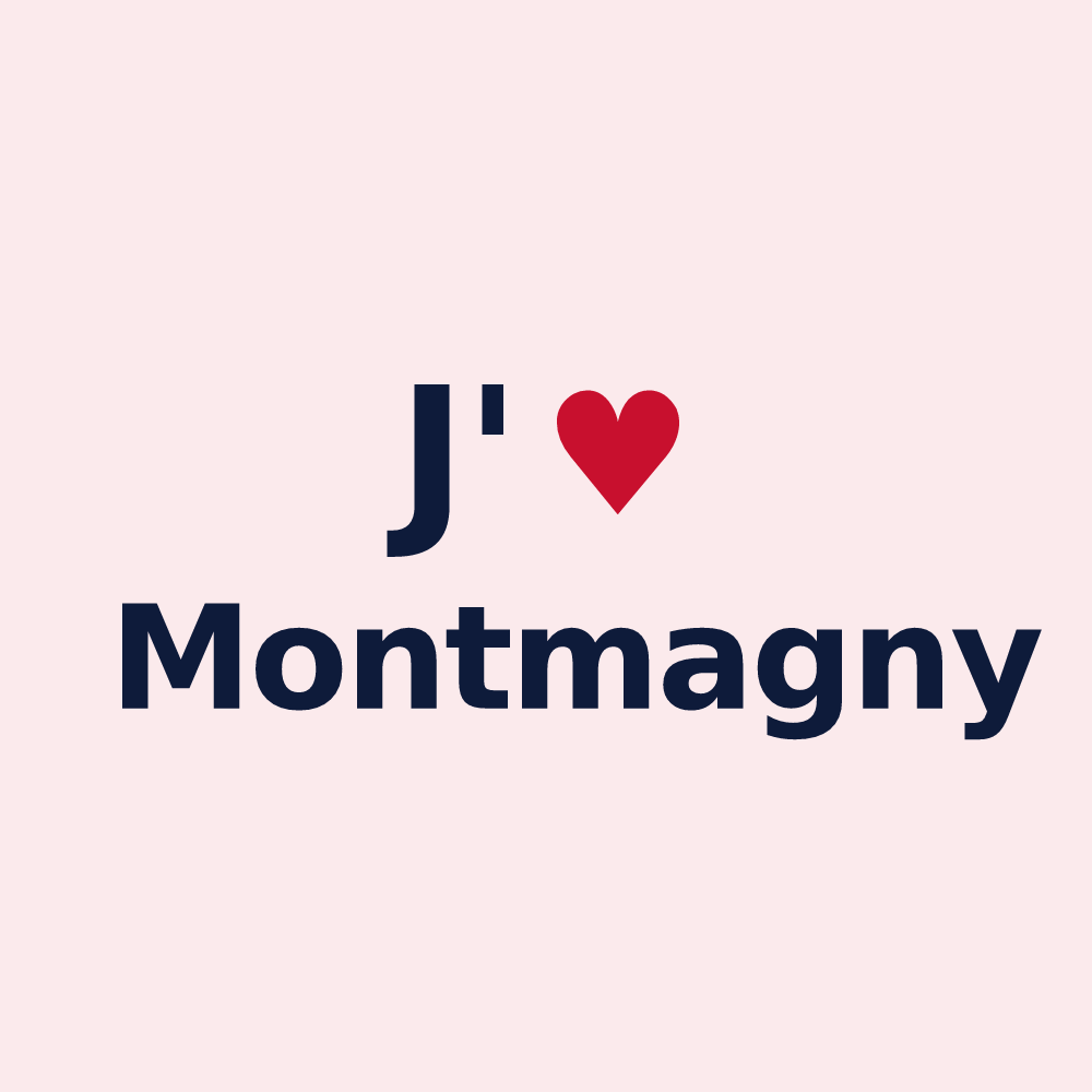 Magnet personnalisé Montmagny — design J'aime Montmagny