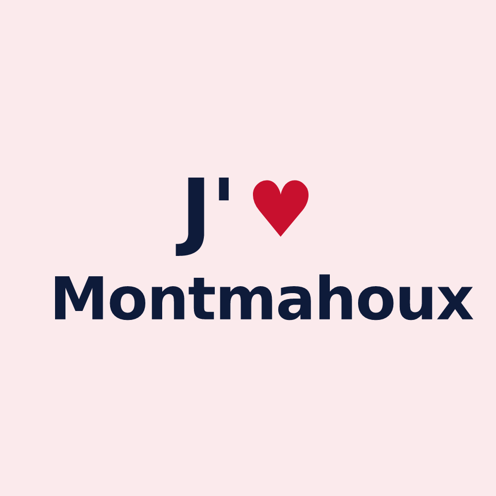 Magnet personnalisé Montmahoux — design J'aime Montmahoux