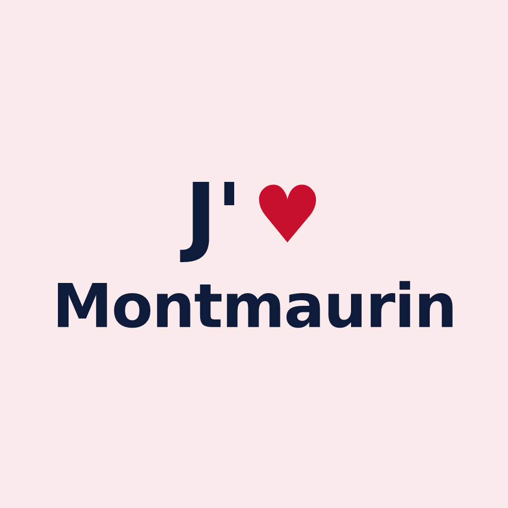 Magnet personnalisé Montmaurin — design J'aime Montmaurin