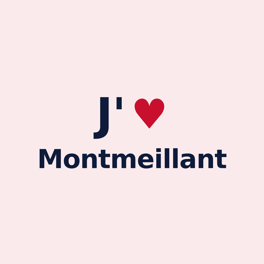Magnet personnalisé Montmeillant — design J'aime Montmeillant