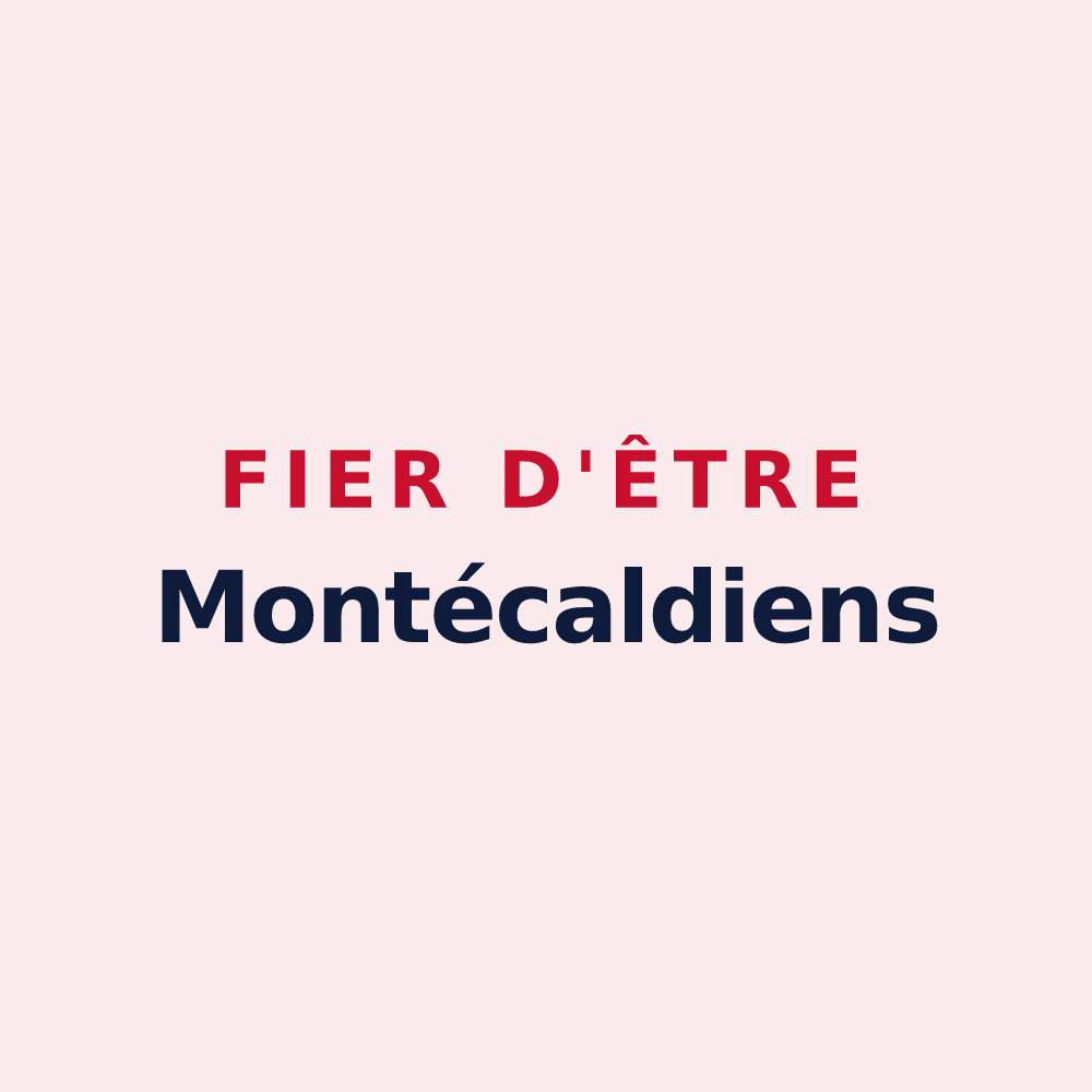 Magnet « Fier d'être Montécaldiens » — design pour Montmérac
