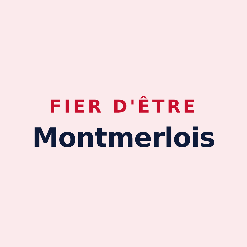 Magnet « Fier d'être Montmerlois » — design pour Montmerle-sur-Saône