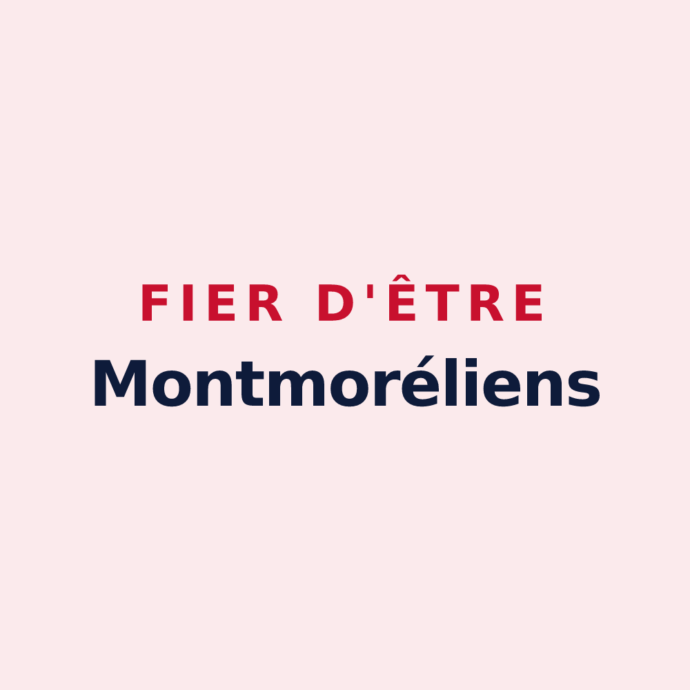 Magnet « Fier d'être Montmoréliens » — design pour Montmoreau