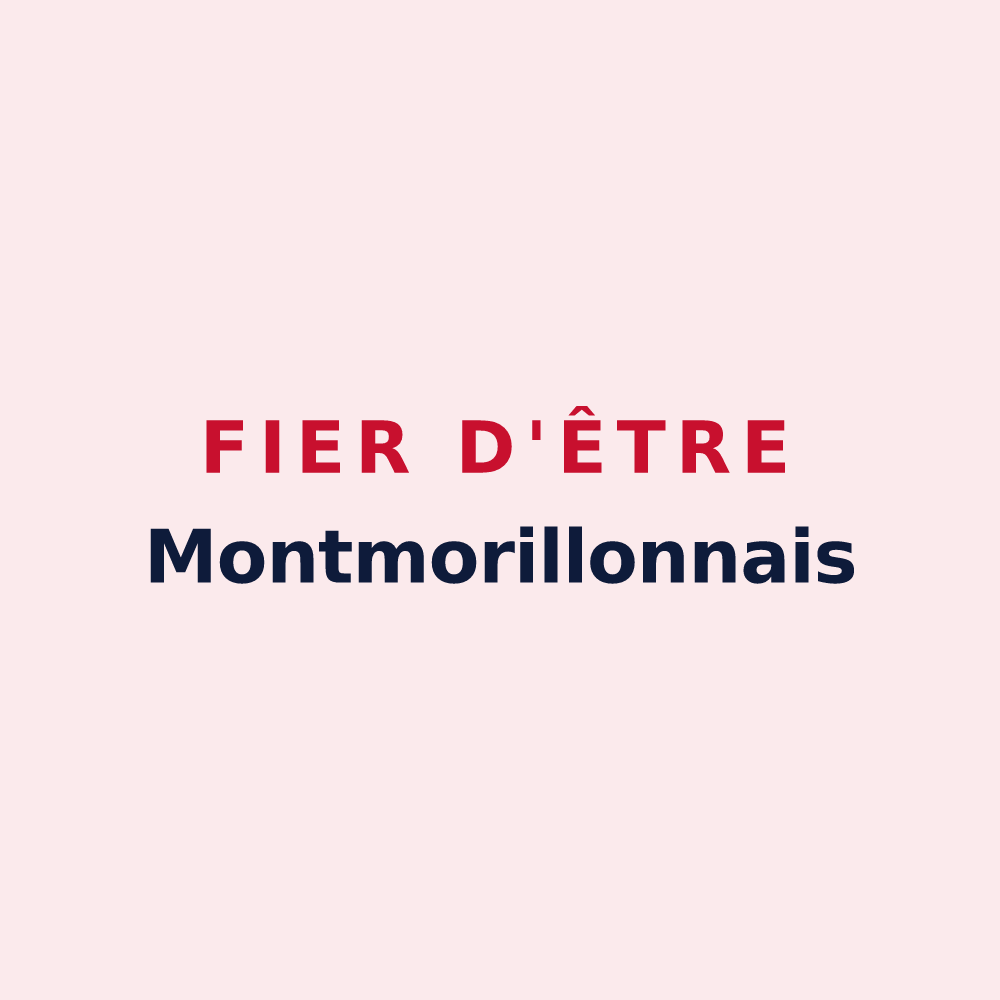 Magnet « Fier d'être Montmorillonnais » — design pour Montmorillon