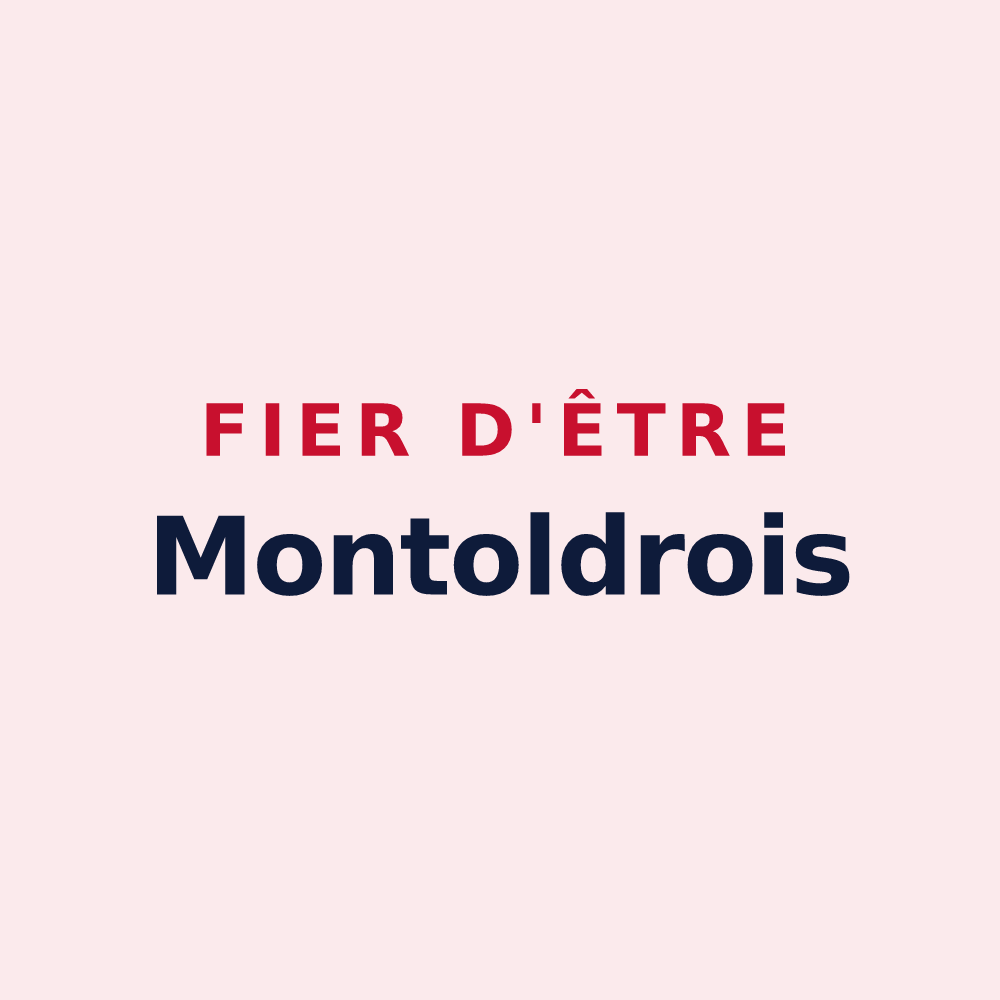 Magnet « Fier d'être Montoldrois » — design pour Montoldre