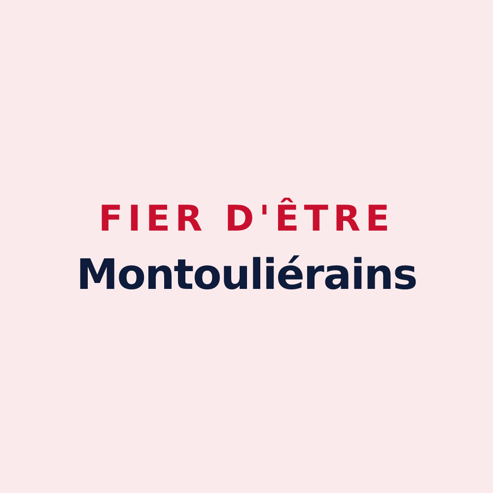 Magnet « Fier d'être Montouliérains » — design pour Montouliers