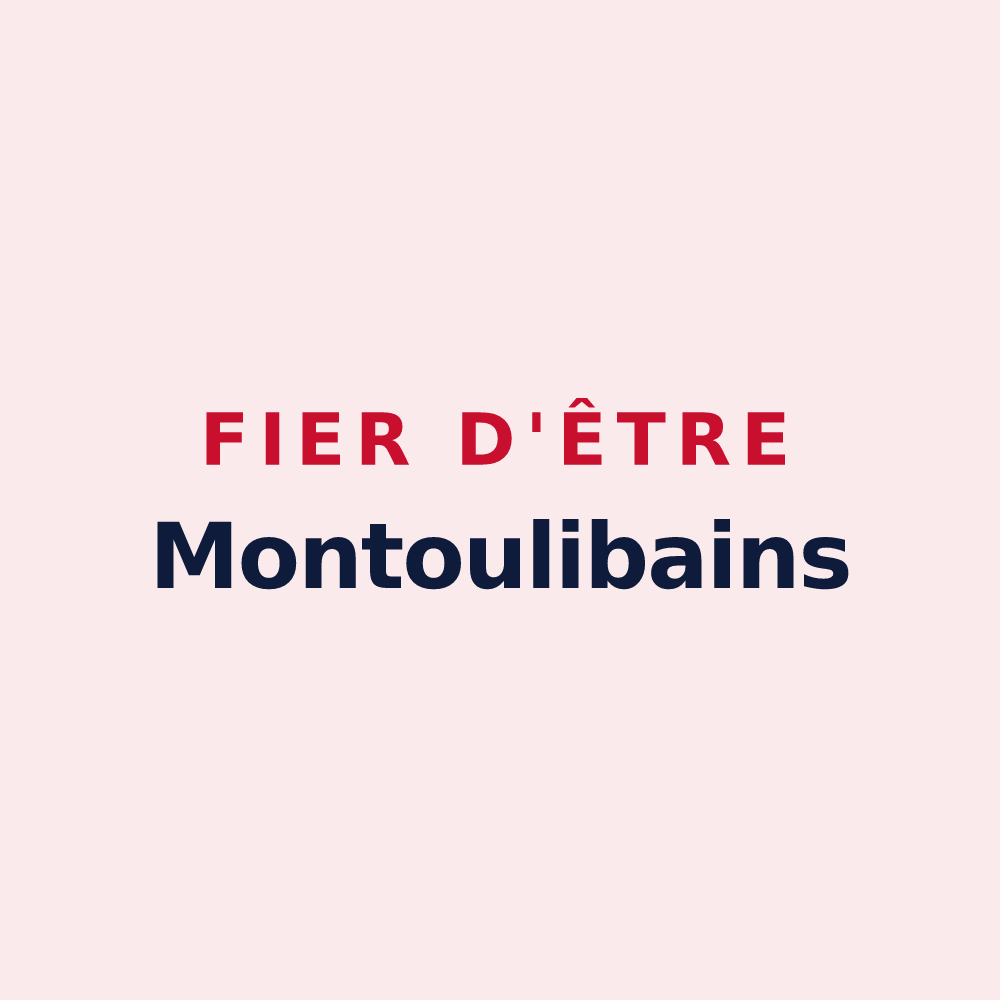 Magnet « Fier d'être Montoulibains » — design pour Montoulieu