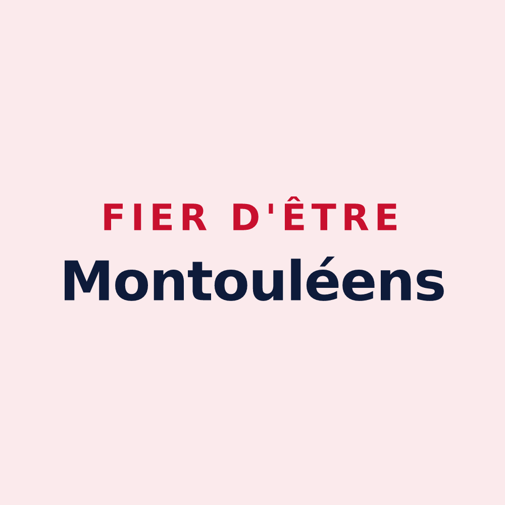 Magnet « Fier d'être Montouléens » — design pour Montoulieu