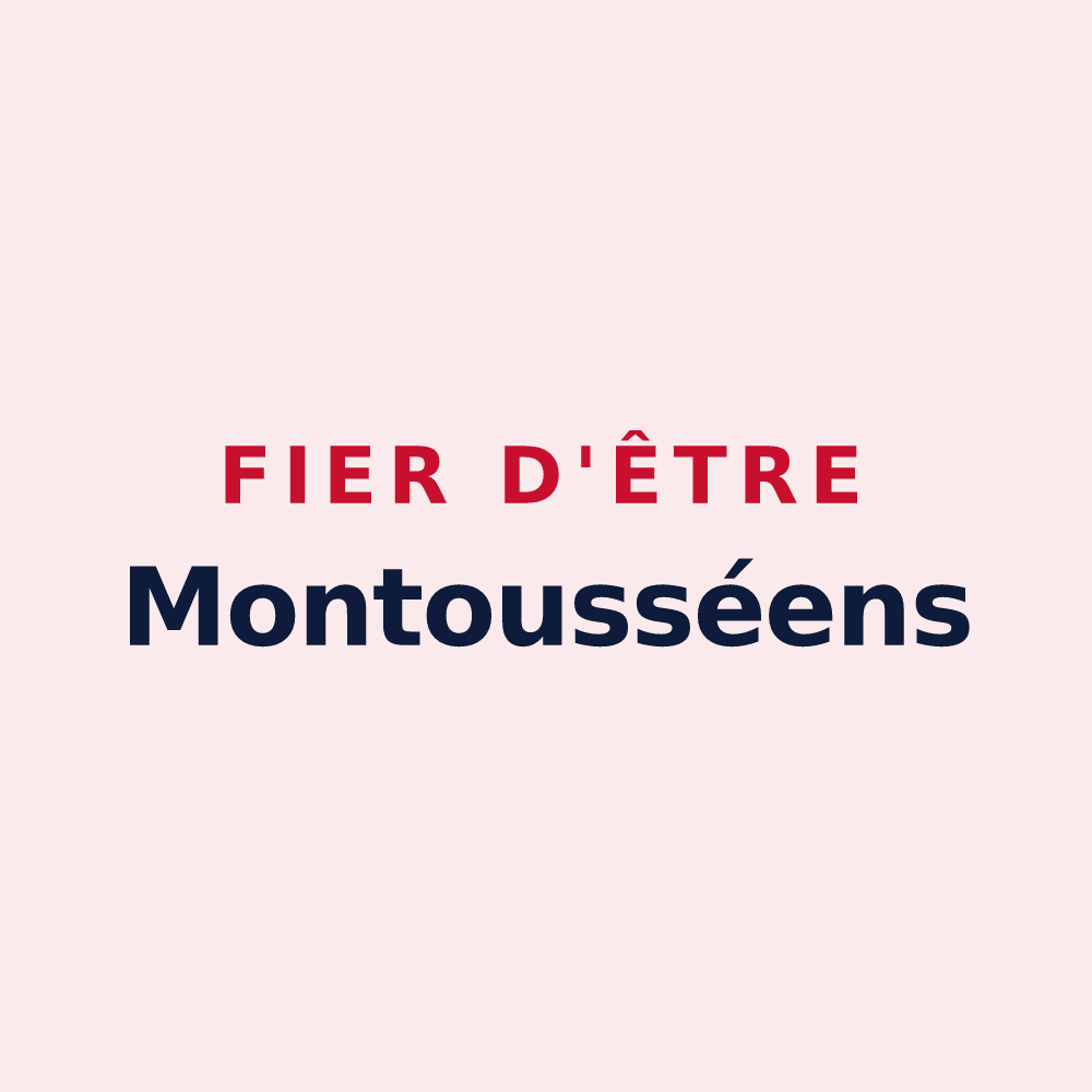 Magnet « Fier d'être Montousséens » — design pour Montoussé