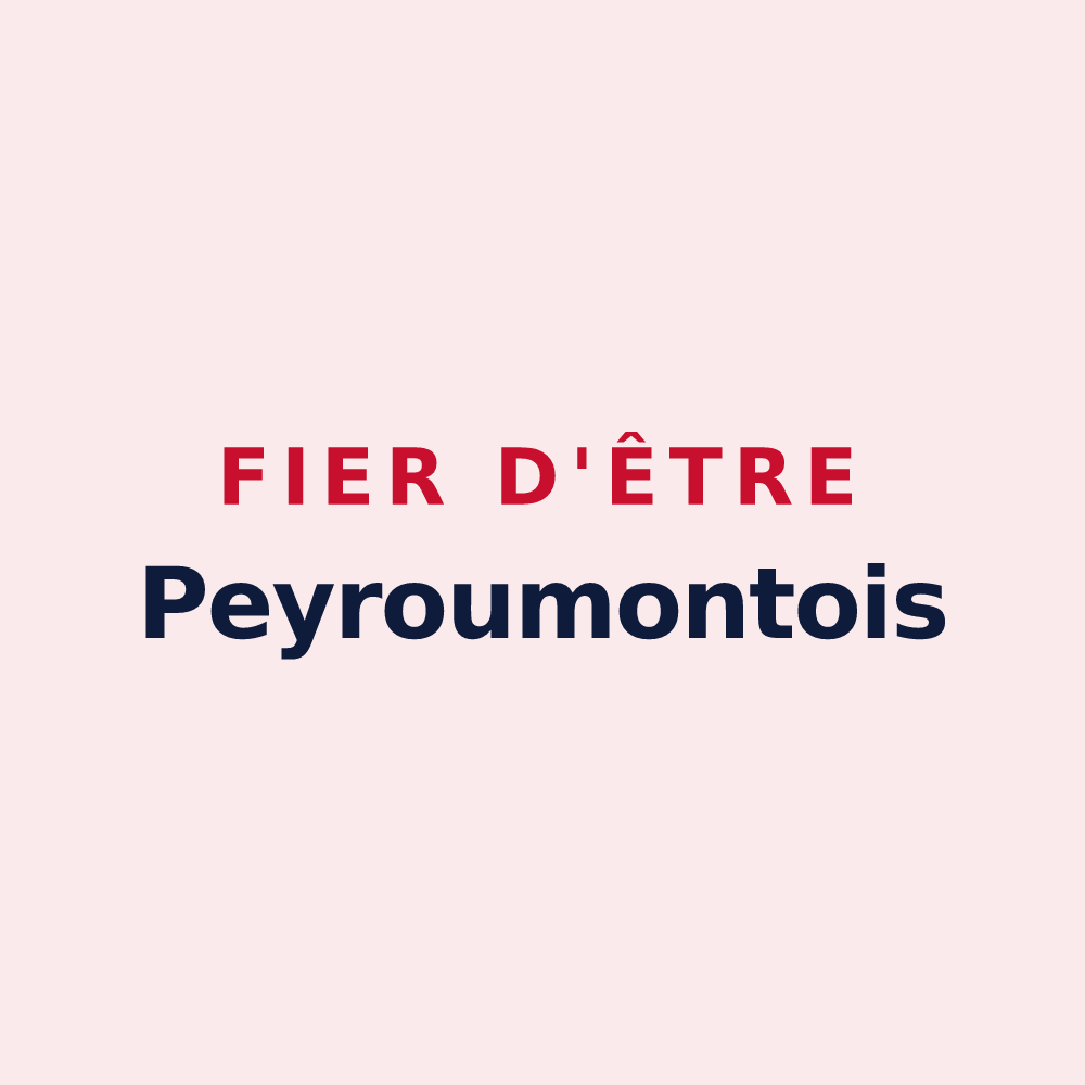 Magnet « Fier d'être Peyroumontois » — design pour Montpeyroux