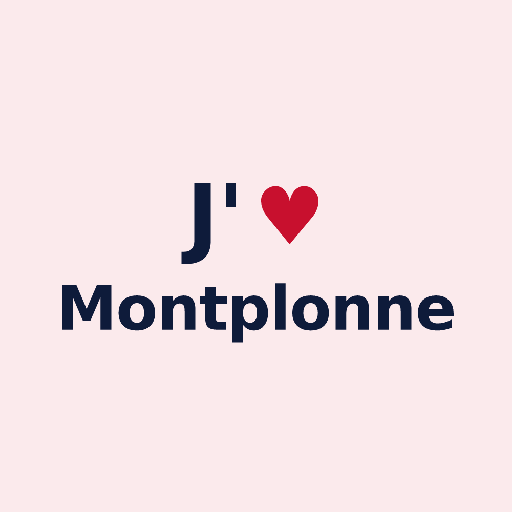 Magnet personnalisé Montplonne — design J'aime Montplonne