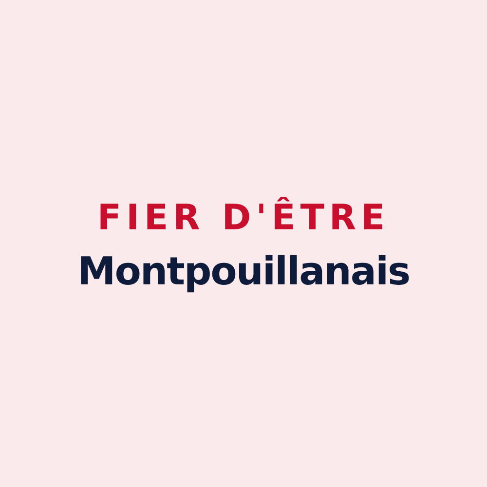 Magnet « Fier d'être Montpouillanais » — design pour Montpouillan