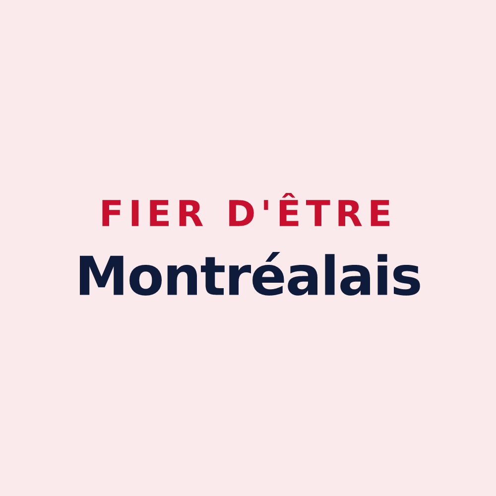 Magnet « Fier d'être Montréalais » — design pour Montréal-les-Sources