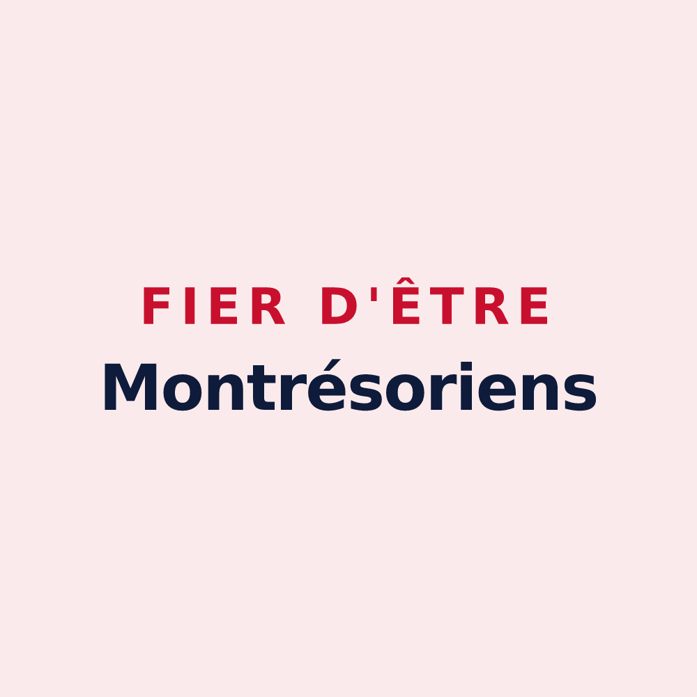 Magnet « Fier d'être Montrésoriens » — design pour Montrésor