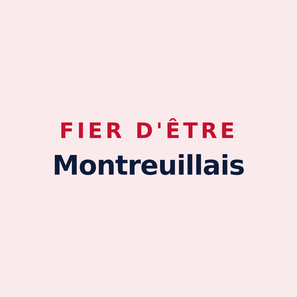Magnet « Fier d'être Montreuillais » — design pour Montreuil-la-Cambe