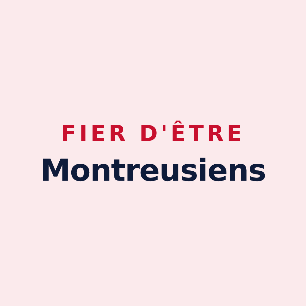 Magnet « Fier d'être Montreusiens » — design pour Montreux-Château