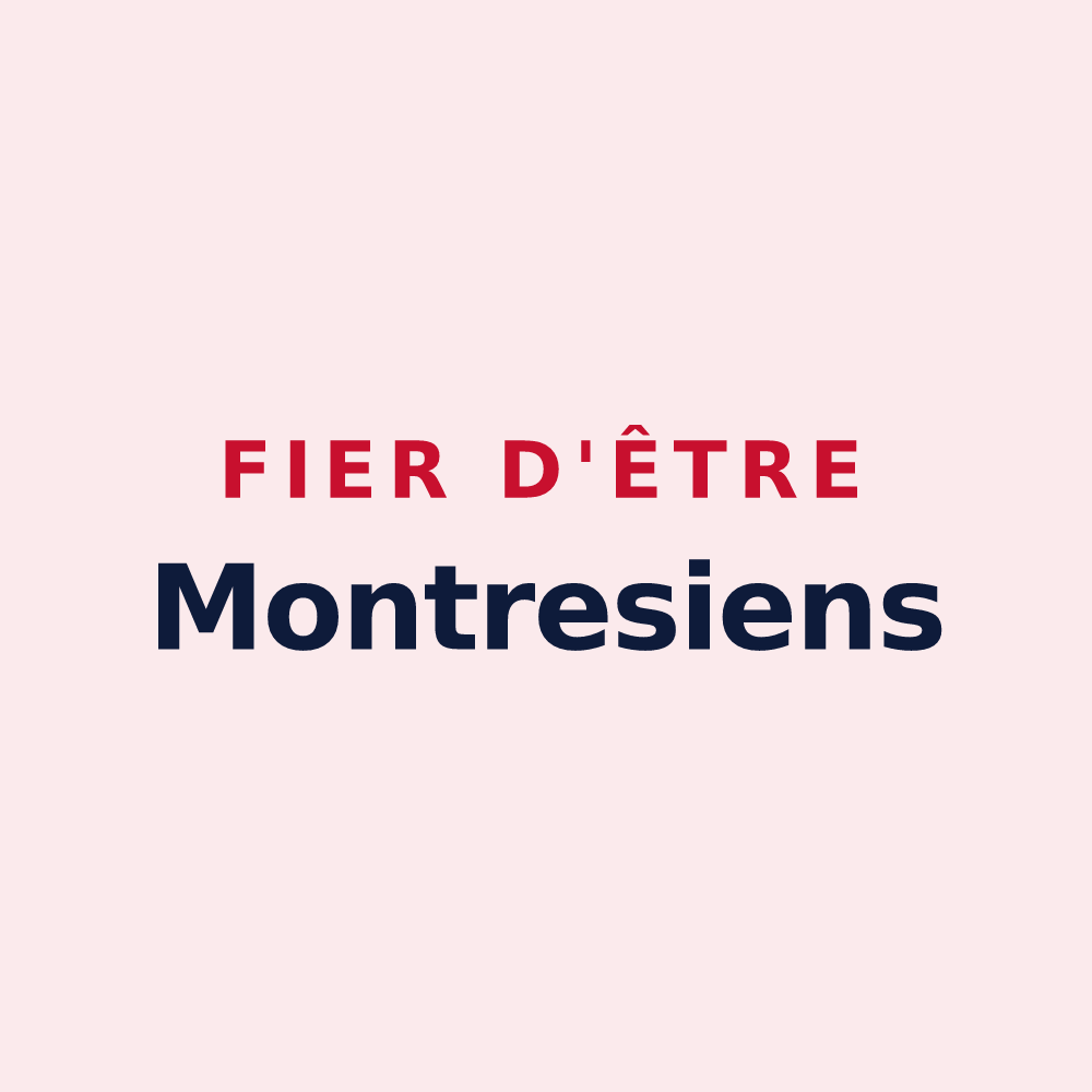 Magnet « Fier d'être Montresiens » — design pour Montreux