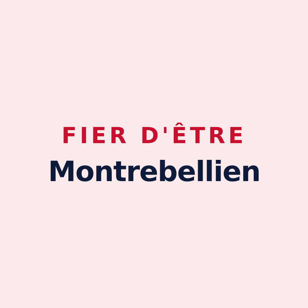Magnet « Fier d'être Montrebellien » — design pour Montrevault-sur-Èvre
