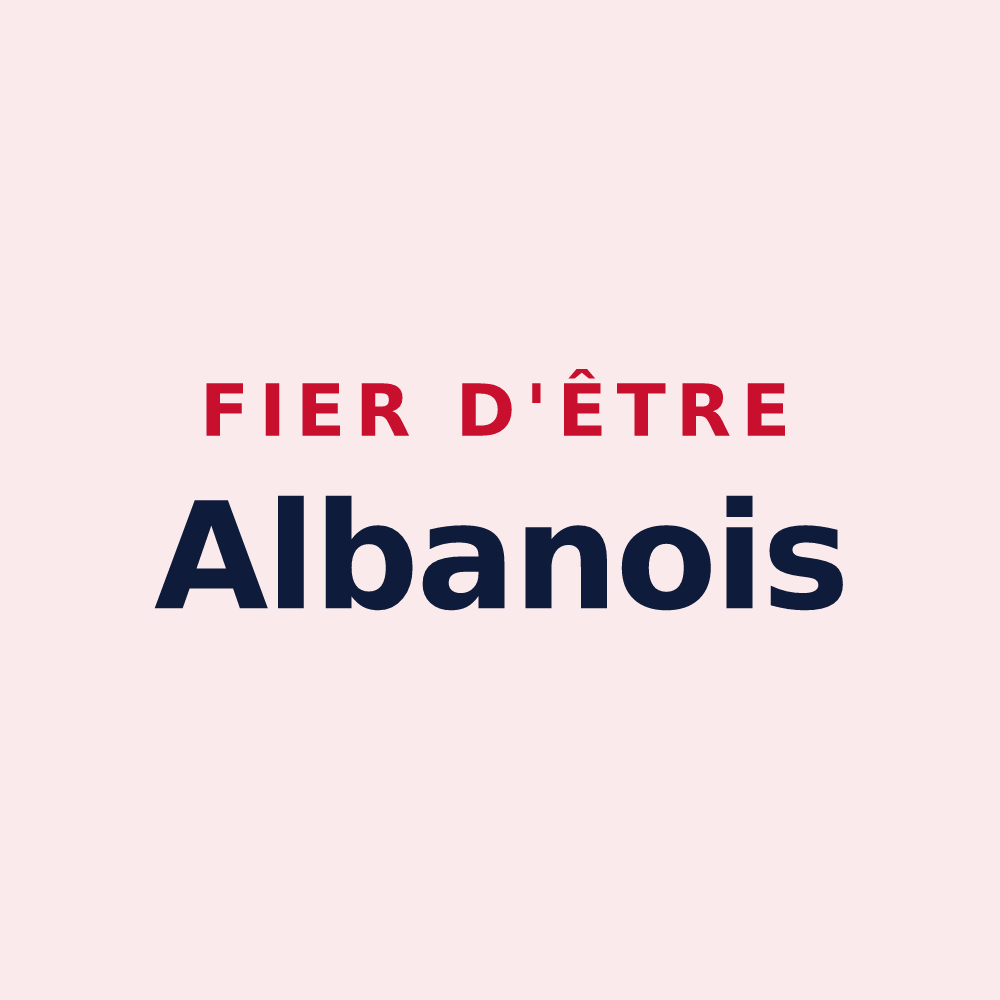Magnet « Fier d'être Albanois » — design pour Montricher-Albanne