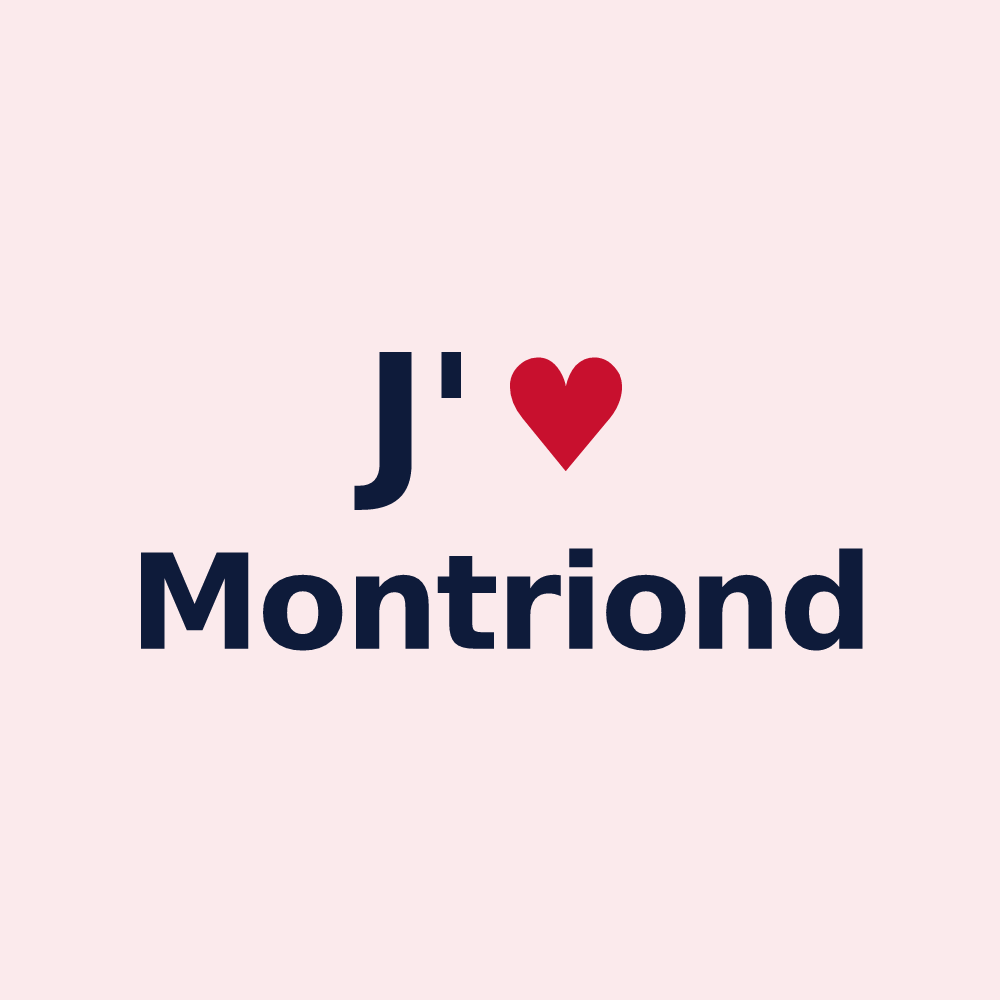 Magnet personnalisé Montriond — design J'aime Montriond