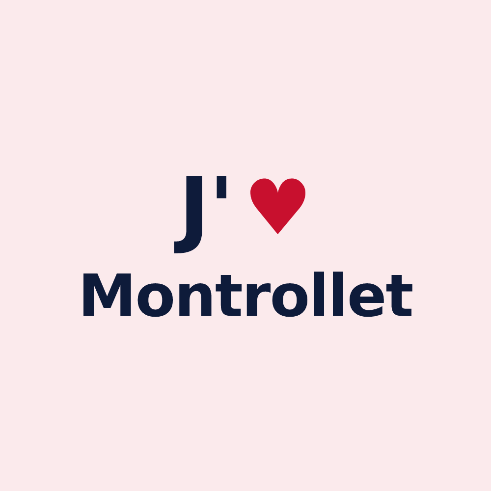 Magnet personnalisé Montrollet — design J'aime Montrollet