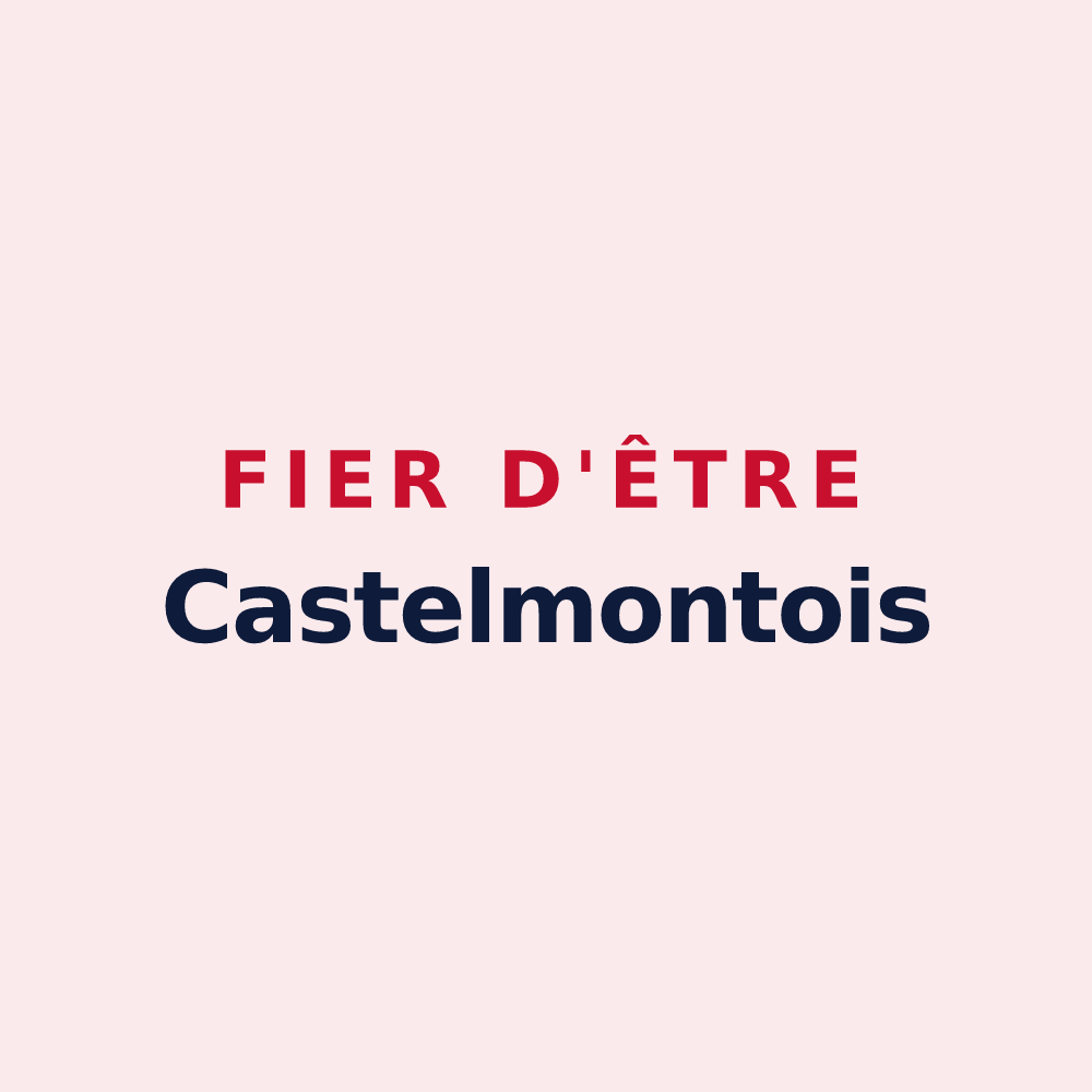 Magnet « Fier d'être Castelmontois » — design pour Montrond-le-Château