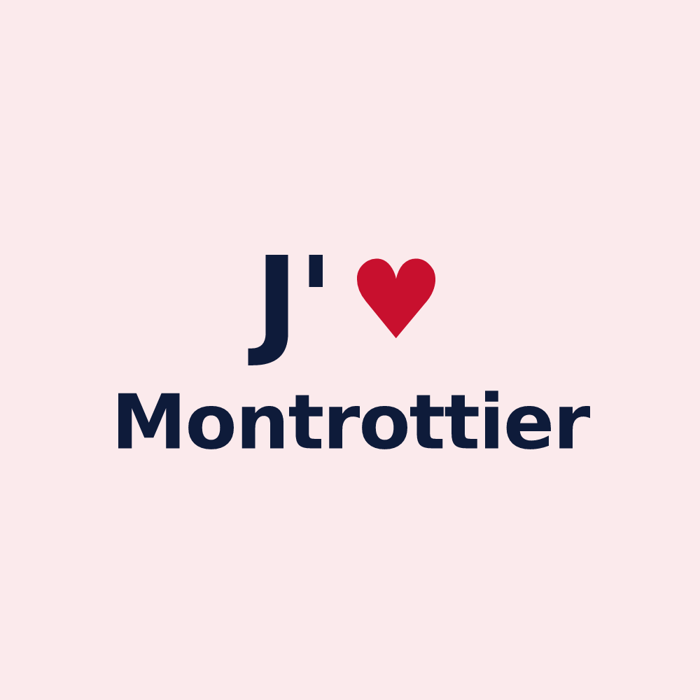 Magnet personnalisé Montrottier — design J'aime Montrottier