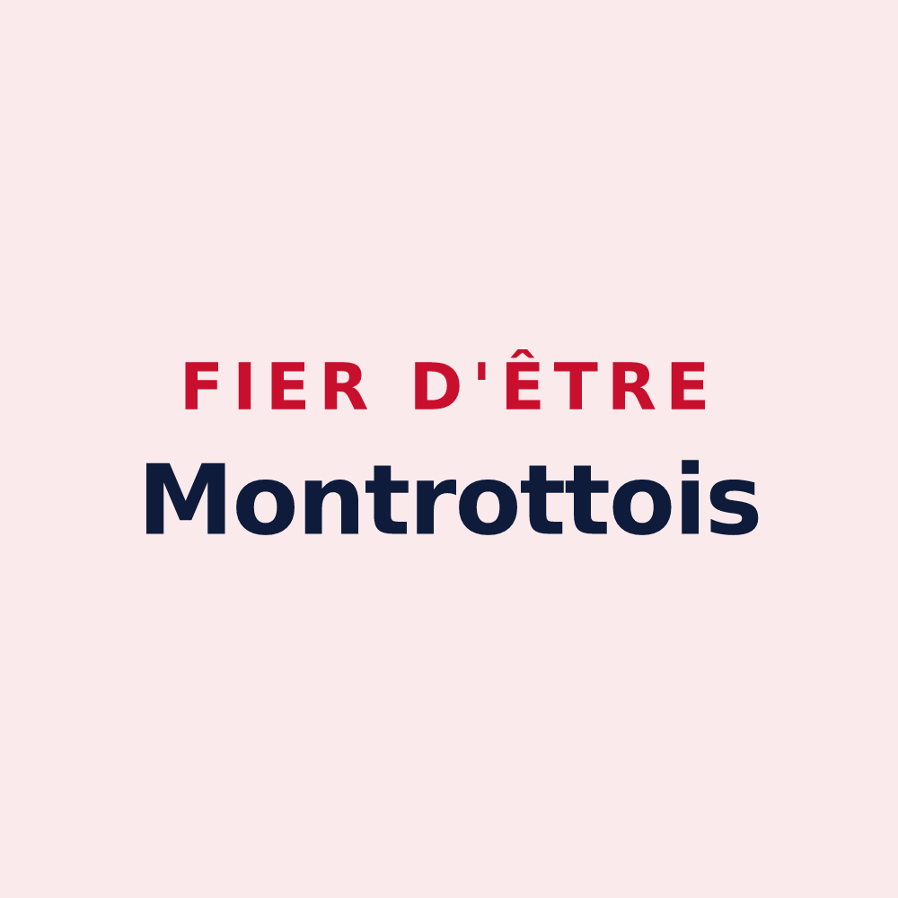 Magnet « Fier d'être Montrottois » — design pour Montrottier