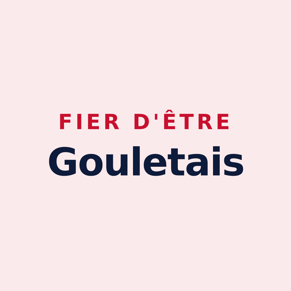 Magnet « Fier d'être Gouletais » — design pour Monts-sur-Orne