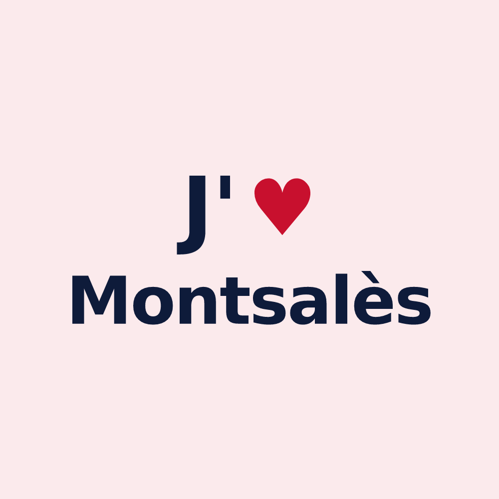 Magnet personnalisé Montsalès — design J'aime Montsalès