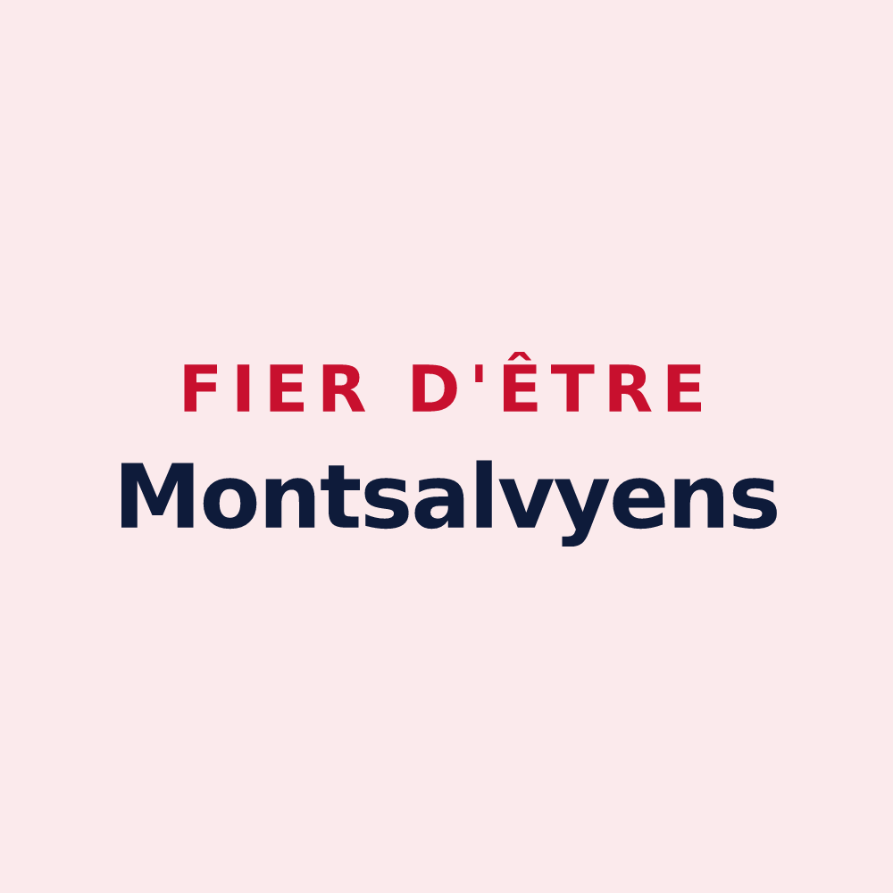 Magnet « Fier d'être Montsalvyens » — design pour Montsalvy