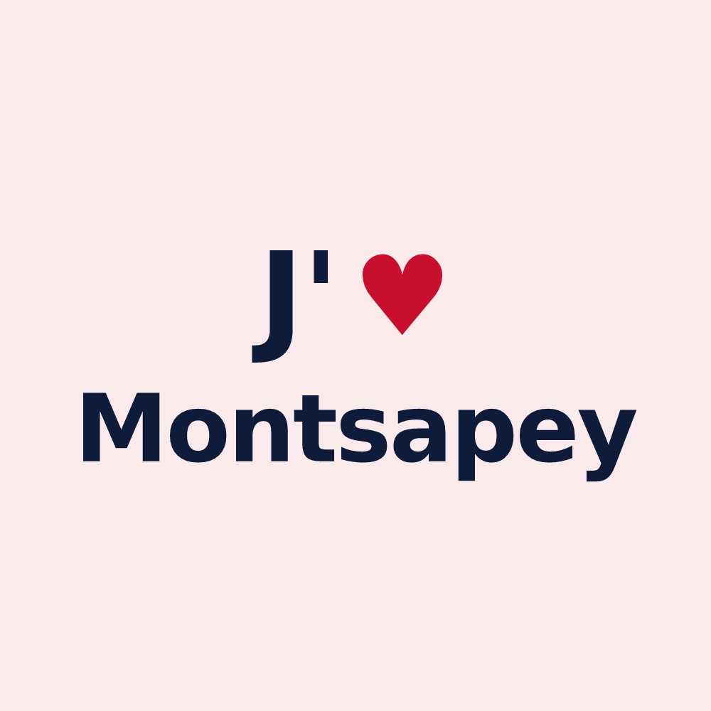 Magnet personnalisé Montsapey — design J'aime Montsapey