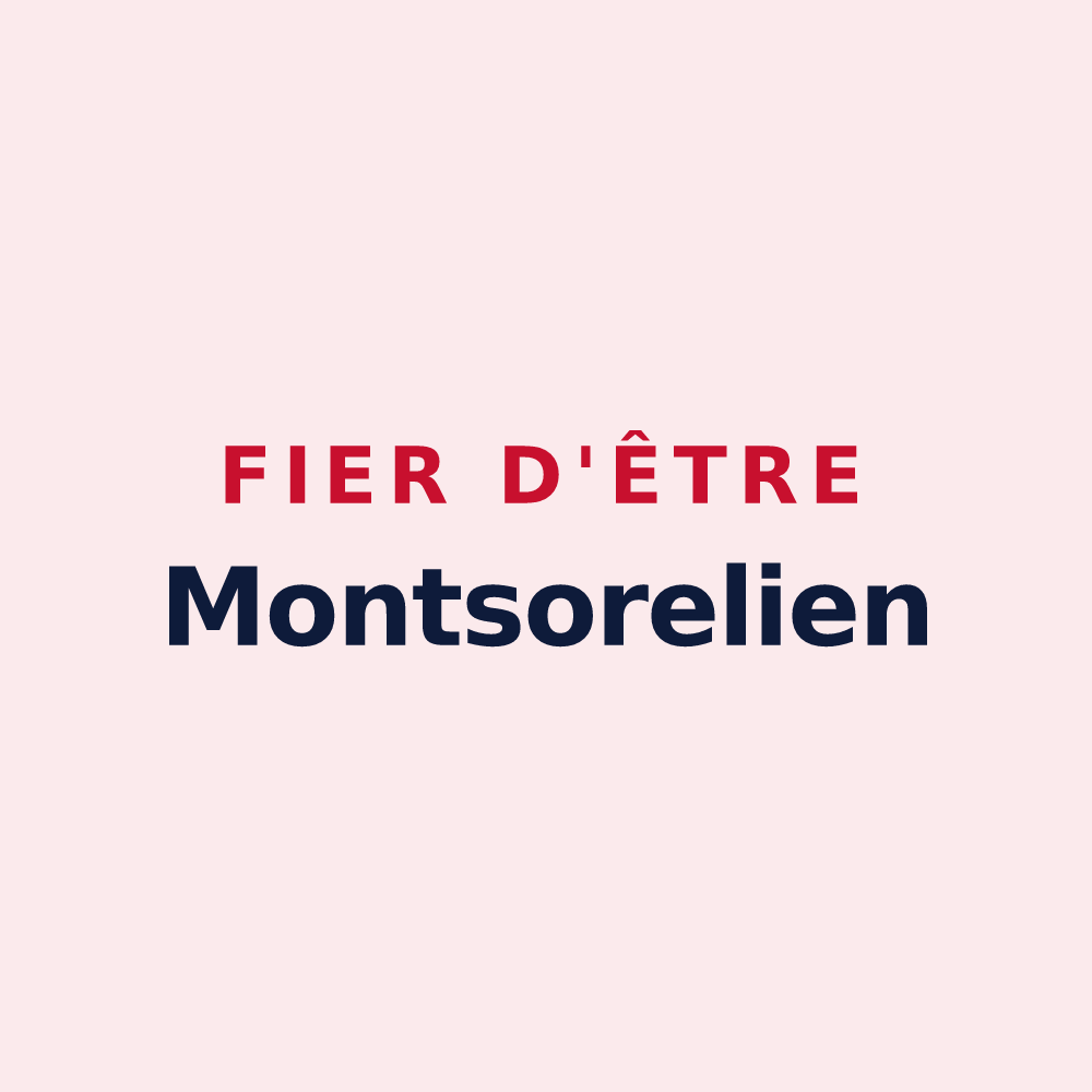 Magnet « Fier d'être Montsorelien » — design pour Montsoreau