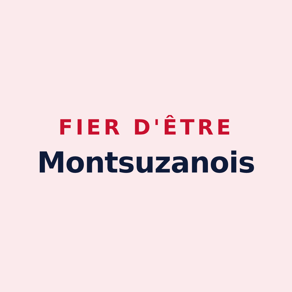 Magnet « Fier d'être Montsuzanois » — design pour Montsuzain