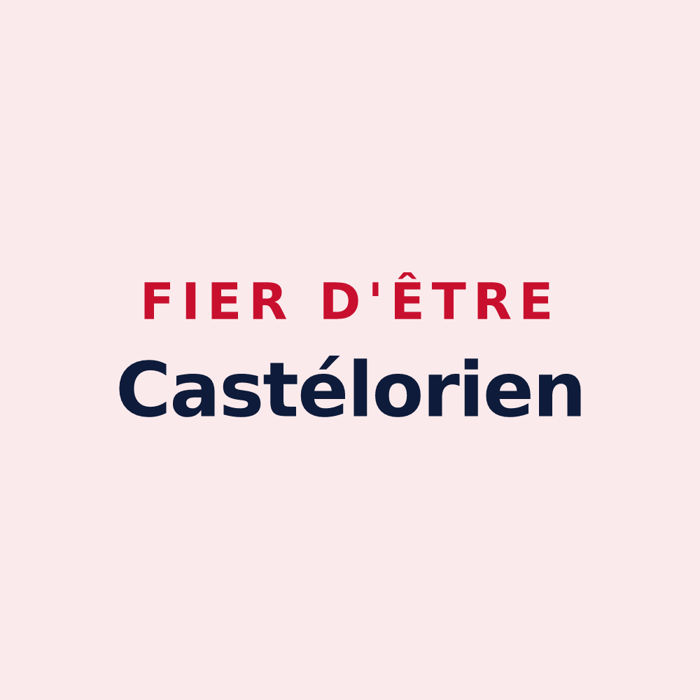 Magnet « Fier d'être Castélorien » — design pour Montval-sur-Loir