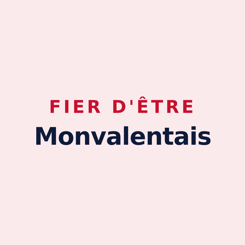 Magnet « Fier d'être Monvalentais » — design pour Montvalent