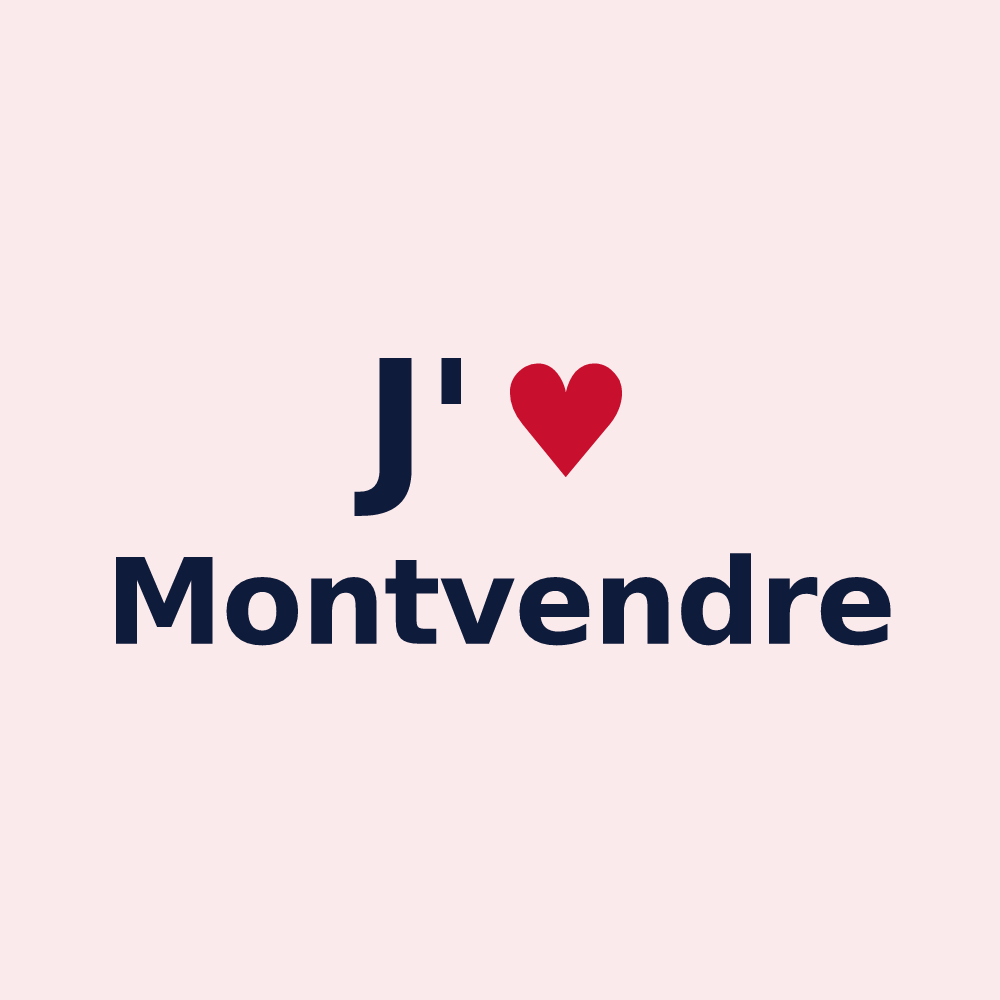Magnet personnalisé Montvendre — design J'aime Montvendre