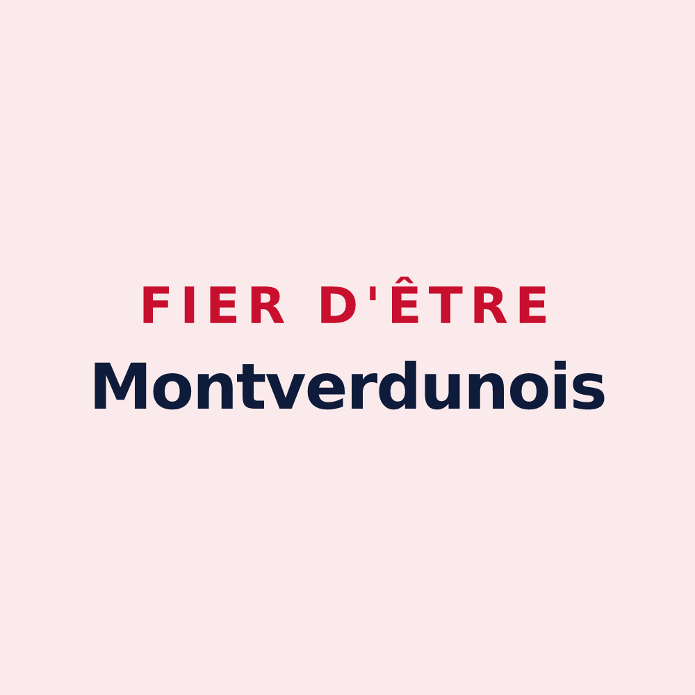 Magnet « Fier d'être Montverdunois » — design pour Montverdun
